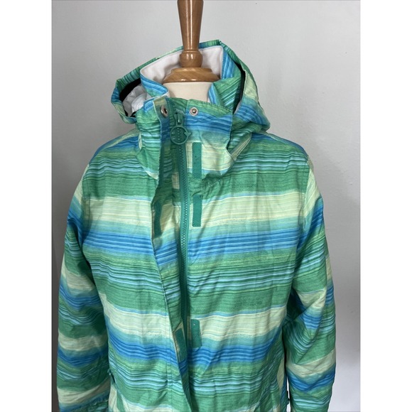 Roxy Jacket Women S Psyched Dry Flight 5K Silver Snowboard Ski‎ Coat Winter - Picture 6 of 14
